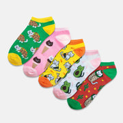 Cat Food 5 Pack Ankle Sock Set