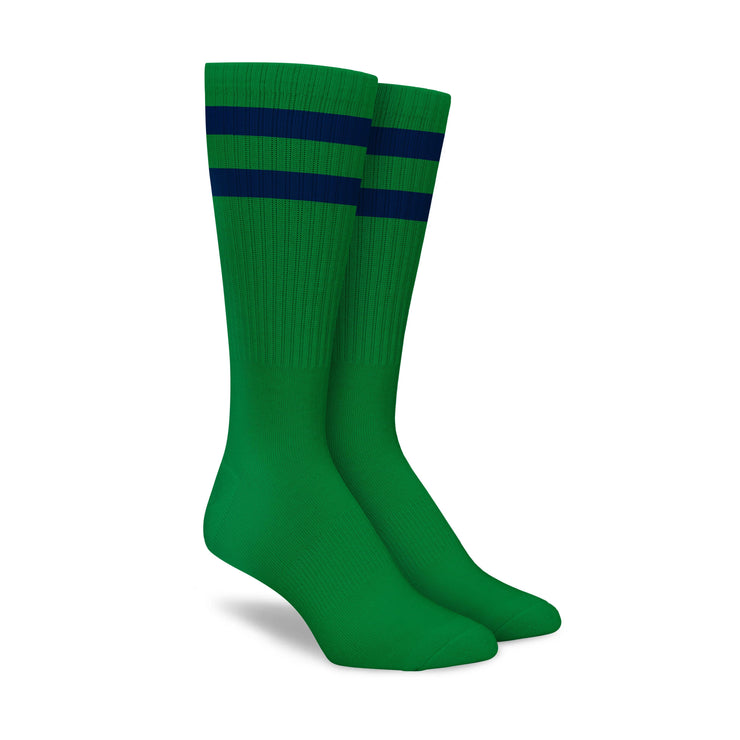 Green Blue Stripe Crew