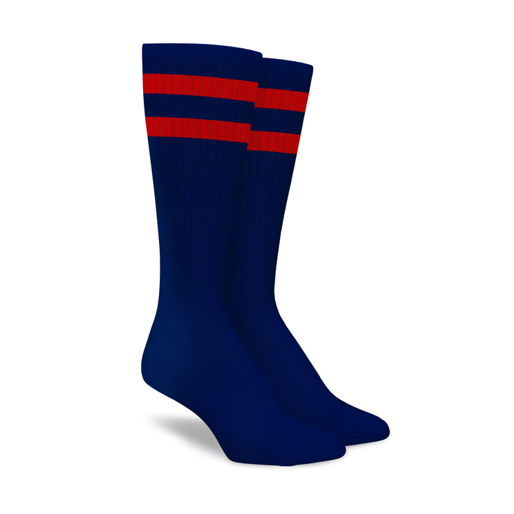 Navy Red Stripe Crew