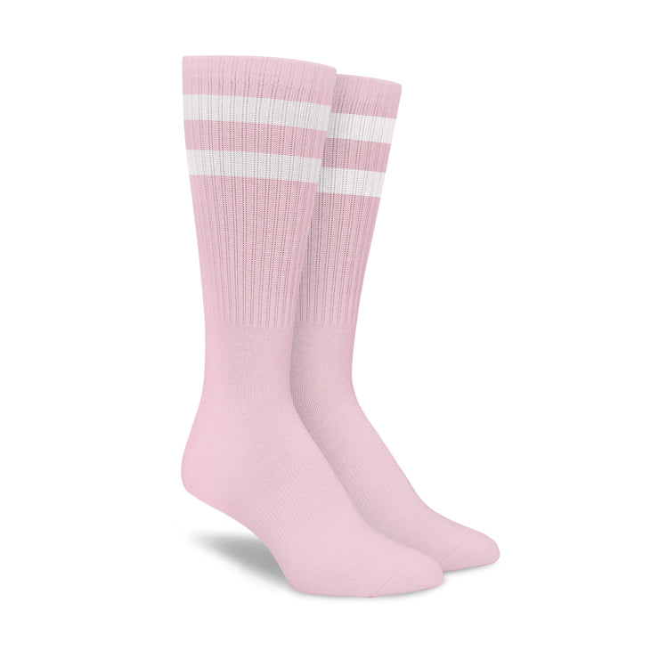 Pink White Stripe Crew