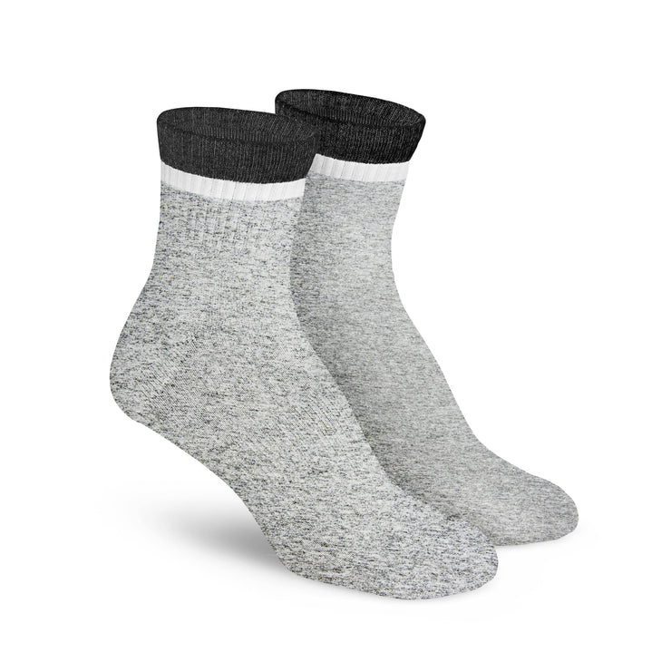 Stripe Ankle - Grey / White / Black