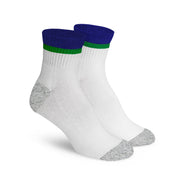 Stripe Ankle - White / Green / Navy