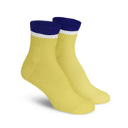 Stripe Ankle - Yellow / White / Navy