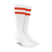 White Red Stripe Crew